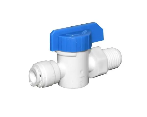 Robinet de trecere Aquafilter cu bila conexiuni 1 4 quick - 1 4 FE AQ-SEWBV1414-PP