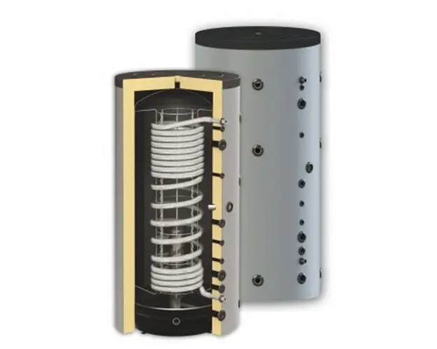 Boiler igienic combinat SUNSYSTEM HYG B 1000, fara serpentina, 1000 litri, pentru producerea si depozitarea apei calde menajere igienice si incalzire