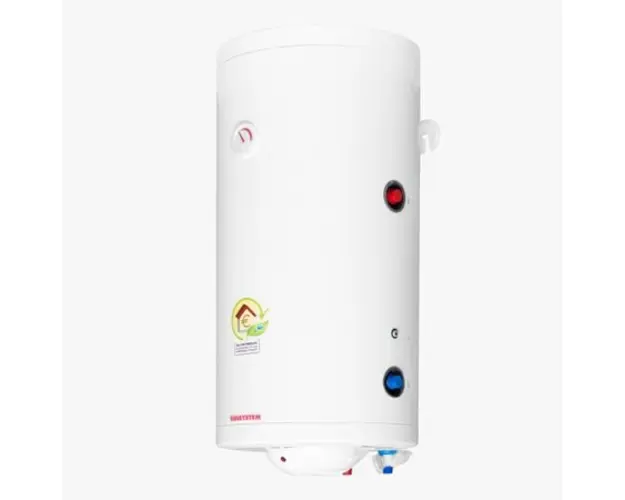 Boiler termoelectric Sunsystem MB-NL2 S1 120 cu o serpentina, 120 litri, putere serpentina 9.22 kw, putere electrica 2 kW, serpentina pe partea dreapta, reglaj extern de temperatura, izolatie termica