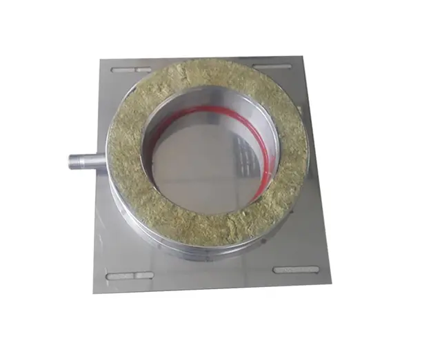 Capac condensatie baza compatibil doar cu elemente de cos inox Fornello, dublu perete inox-inox, izolatie din vata bazaltica 40 mm, diametru interior 200 mm, pentru centrale pe lemn, carbune si peleti