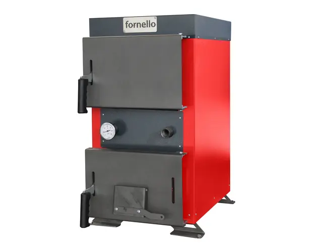 Cazan (centrala) cu plita pe combustibil solid (lemn, carbune, brichete), Fornello Rustic KP 12 kW