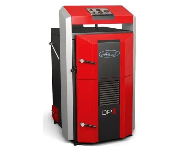 Cazan (centrala) pe combustibil solid, Attack DPX Standard cu gazeificare, 45 kW 