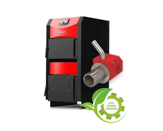 Centrala mixta pe combustibil solid si peleti Burnit NWB PRIME 50 kW si Arzator pe peleti Pell Eco 55 kW
