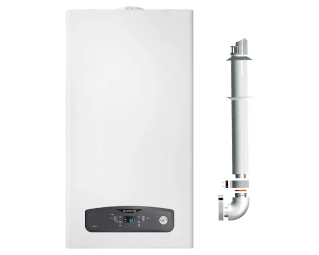 Centrala termica in condensatie Ariston Cares S 24 kW, kit evacuare inclus