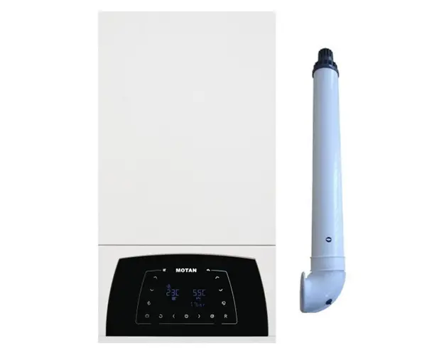 Centrala termica Motan Condens Plus 100 29 kW, condensatie, hidrobloc bronz, raport modulare 1:10, kit evacuare inclus