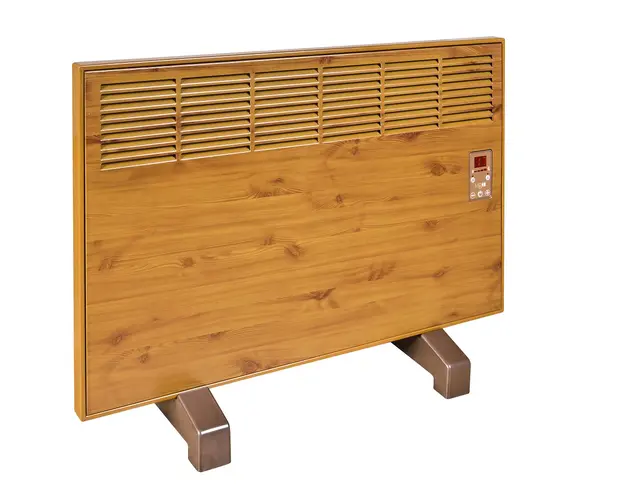 Convector de perete sau pardoseala iVigo EPK 2500 W Wood, control electronic, Termostat de siguranta, termostat reglabil, IP 24, pentru 28 mp, ERP 2018