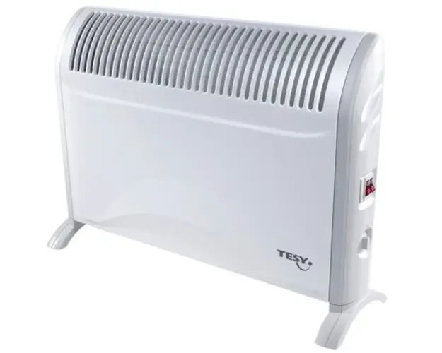 Convector electric de podea Tesy CN214ZF, 2000 W, 3 trepte de putere, Termostat de siguranta, Termostat reglabil