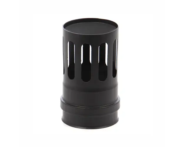 Grila de evacuare (cos de fum) Fornello, otel 1,2 mm, pentru centrale si seminee pe peleti, diametru 100 mm, garnitura siliconica inclusa, fabricata in Italia