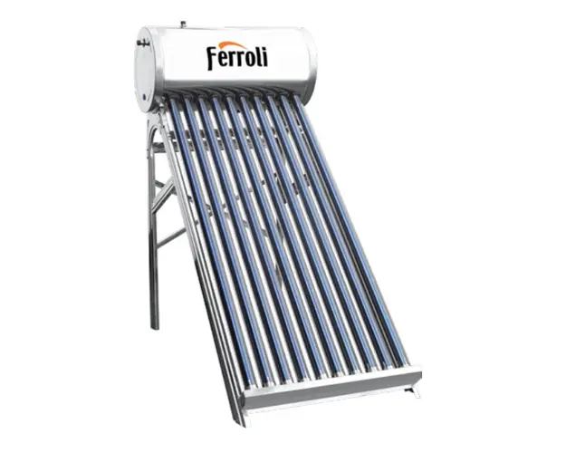 Panou solar presurizat din inox Ferroli Ecoheat - 12 tuburi si boiler 120L