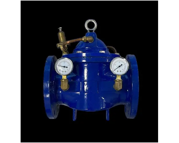 Reductor de presiune cu doua manometre DN125 PN16 Tmax 80ºC