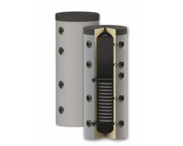 Rezervor de acumulare puffer pentru agent termic, cu o serpentina PS1 150L