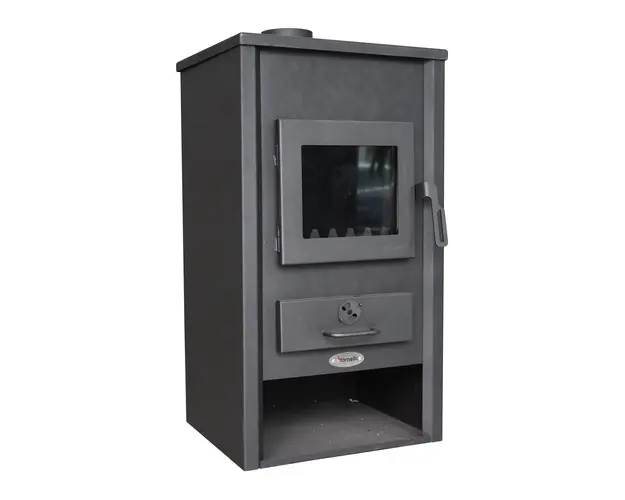 Termosemineu pe lemne, brichete si carbune Fornello B2E, 14 kW, 46x45x91 cm