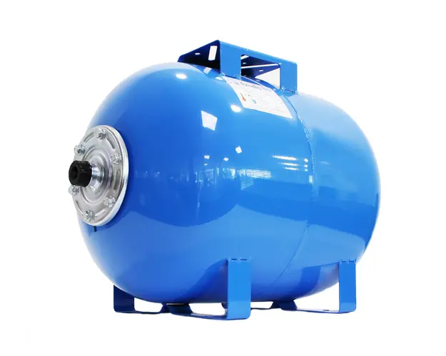 Vas expansiune pentru hidrofor Fornello 50 litri, orizontal, culoare albastru, presiune maxima 10 bar, membrana EPDM