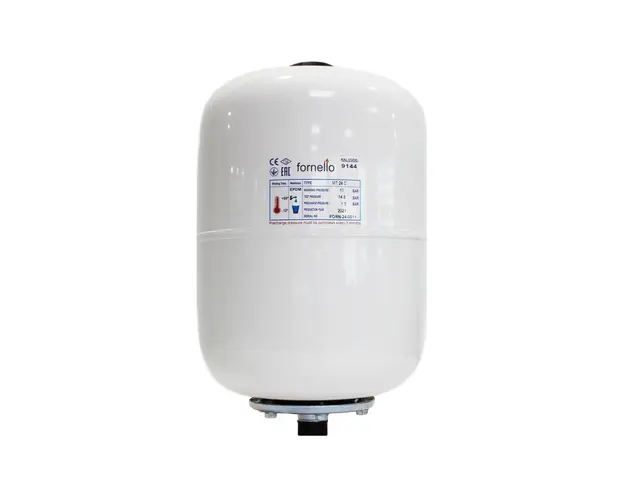Vas expansiune sanitar Fornello 18 litri, vertical culoare alb, presiune maxima 10 bar, membrana EPDM