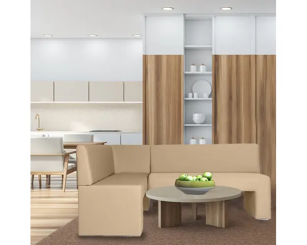 Coltar de bucatarie, Kos, 200x140x82, Cream