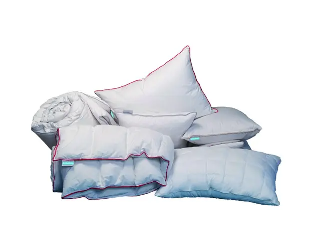 Pilota din puf de gasca cu husa bumbac 200x220