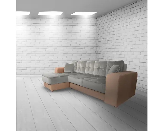 Coltar extensibil, cu lada de depozitare, Atena, Cream