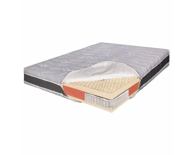 Saltea pat Ortopedica cu Arcuri Pocket, 140×190  100% Latex, Ioni de Argint, 26 cm, Hotel Range