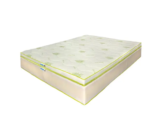 Saltea de pat Ortopedica cu Arcuri Pocket, 160x190  Aloe Vera Adaptive 4 in 1, Topper detasabil 7 cm Memory, 35 cm, Hotel Range