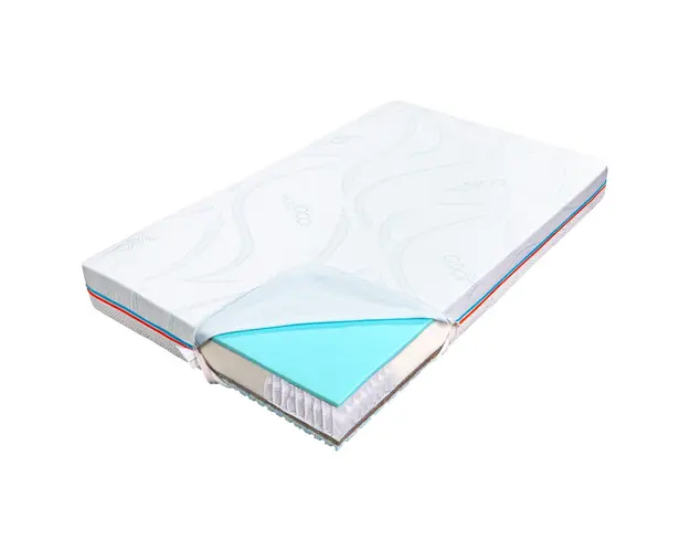 Saltea pentru copii, cu Arcuri Pocket, 90x190- Bio Cocos, Latex, Econatura