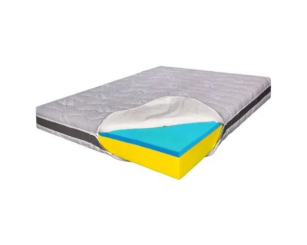 Saltea de pat Ortopedica 80x200  Husa Ioni de Argint, 23 cm, Reversibila, Hotel Range