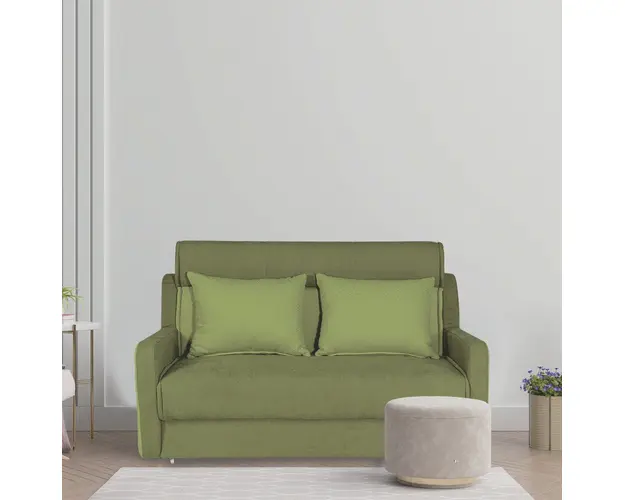 Canapea extensibila, 2 in 1, compacta, Minnie, Verde