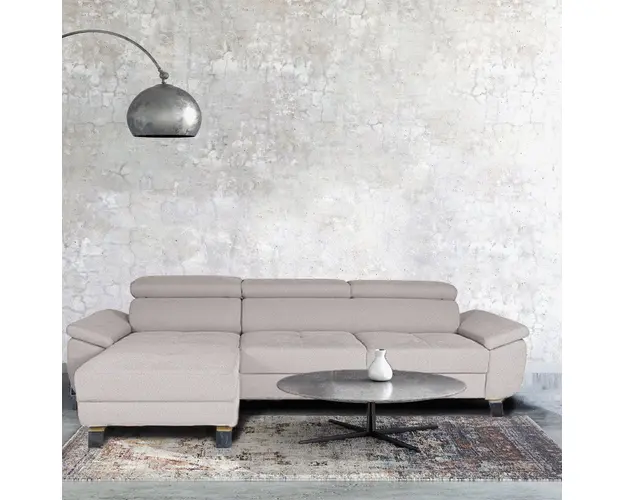 Coltar modular, extensibil, cu peninsula, Aryna, Gri