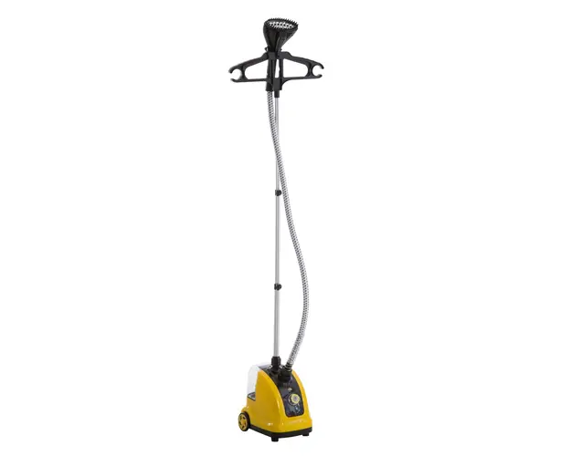 HOMCOM fier de calcat vertical cu vapor 1.4L 1800W, galben | Aosom Romania