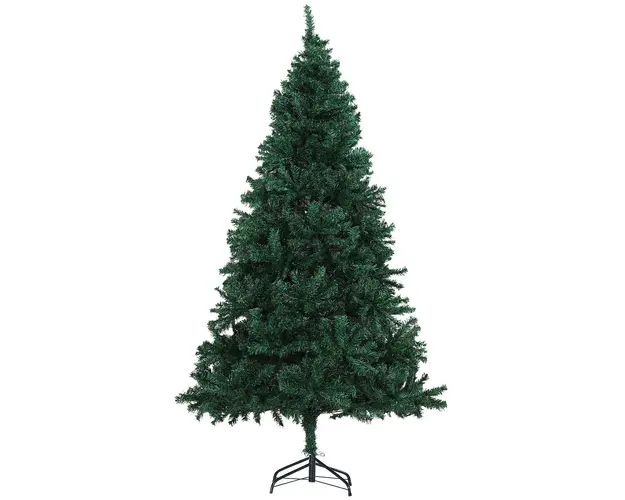 Brad de Craciun 180cm, brad artificial cu baza, brad verde, decoratiune de craciun de sarbatori HOMCOM | Aosom Romania