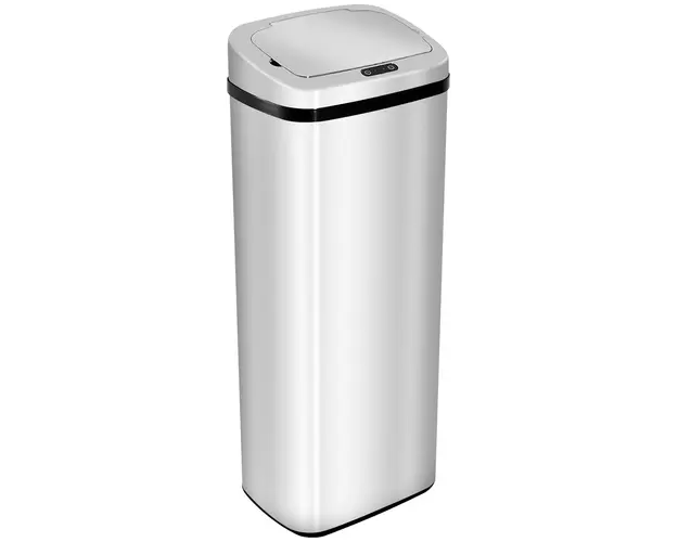 Cos de gunoi cu senzor si infrarosu,din inox HOMCOM, 50L | Aosom Romania