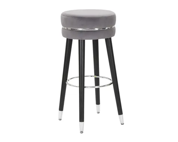 Mauro Ferretti Scaun de bar PARIS Gri/Argintiu CM Ø 35X74