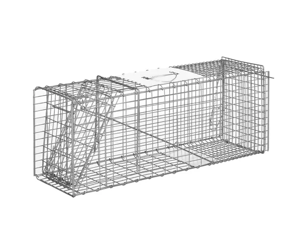 Outsunny Capcana pentru animale , 81 x 26 x 34,5 cm Cusca umana pentru rozatoare pentru iepuri, pisici fara stapan | Aosom Romania
