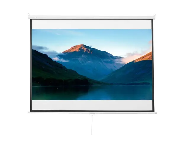 HOMCOM Ecran de Proiectie 203x152 cm, Fabricat din Tesatura si Metal, Ideal pentru Vizualizare Filme si Prezentari | Aosom Romania