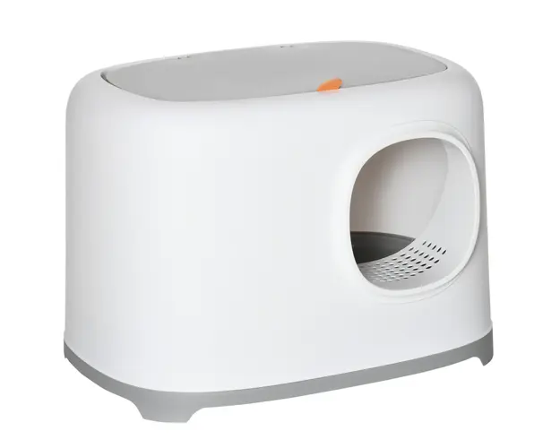 PawHut litiera pentru pisici cu lopatica si capac, 55x40x39cm | Aosom Romania