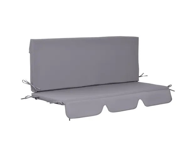 Perne pentru exterior Outsunny, spuma si poliester, 2 bucati 130x45x5 cm, gri inchis | Aosom Romania