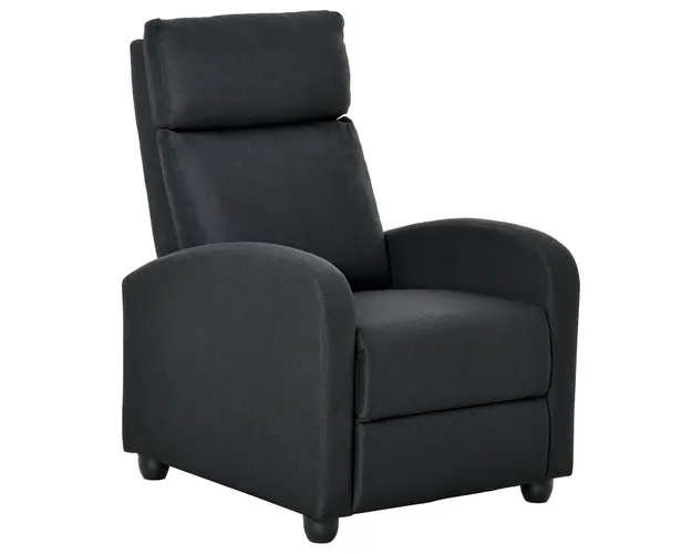 HOMCOM fotoliu recliner, 69x87x100,5cm, negru | AOSOM RO