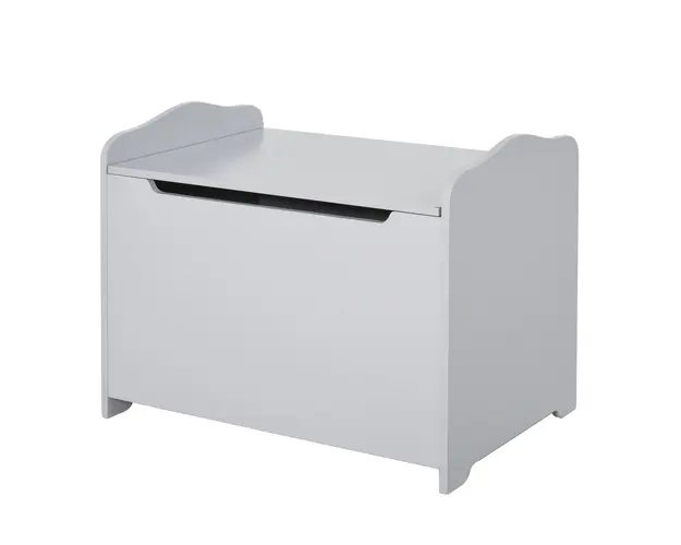 HOMCOM Cutie Depozitare Lemn cu Capac, Design Modern, 60x40x48cm, Gri | Aosom Romania