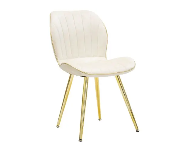 Mauro Ferretti SET SCAUNE PARIS SPACE CREM/AURIU 2 BUC CM 46X58X77