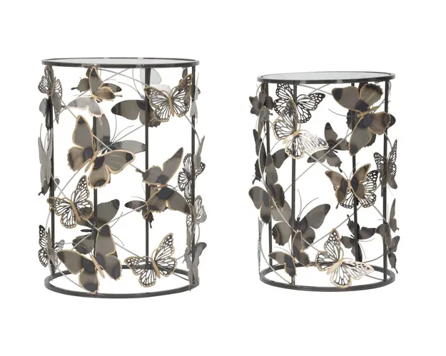 Mauro Ferretti Pereche De Mese Model Fluturi Cm 41,3X55-35X50,3