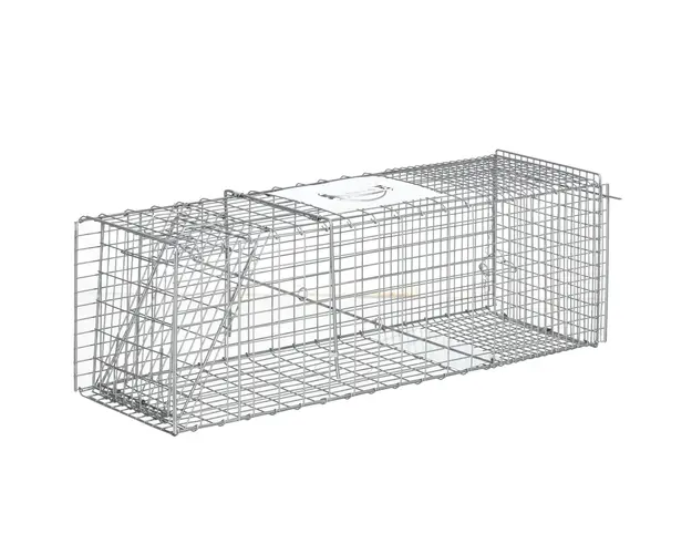 Outsunny Capcana pentru animale , 93 x 31 x 34,5 cm Cusca umana pentru rozatoare pentru iepuri, pisici fara stapan | Aosom Romania