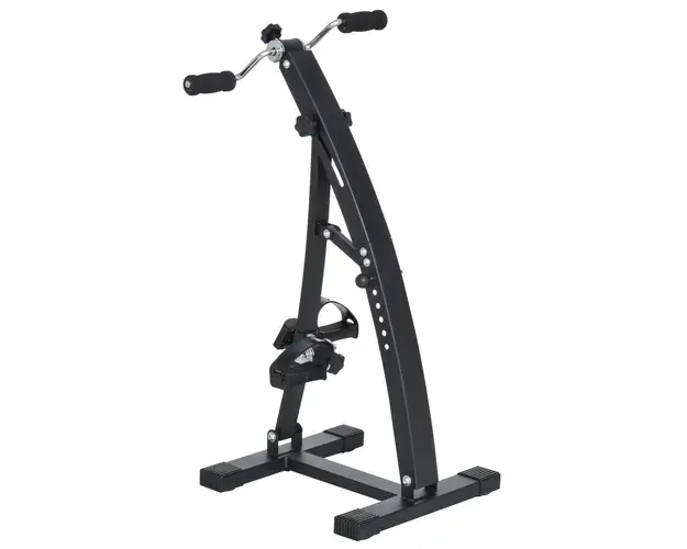 Bicicleta de Fitness din Otel cu Ecran LED Inaltime si Rezistenta Reglabile 41x50x96cm Neagra HOMCOM | Aosom RO