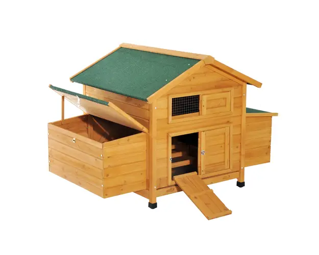 PawHut Cotet Cusca pentru Gaini Impermeabil de Gradina in Lemn 150x100x96.5 cm | Aosom Romania