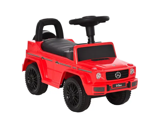 HOMCOM Masina Ride-on pentru Copii 12-36 Luni Impingere Mercedes-Benz G350 Rosie | Aosom Romania
