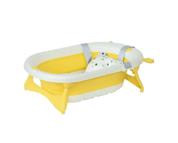 HOMCOM Cada Pliabila pentru Bebelusi 0-3 Ani, cu Indicator de Temperatura si Pernuta, Alb, 81.5x50.5x23.5 cm, Design Ergonomic | Aosom Romania