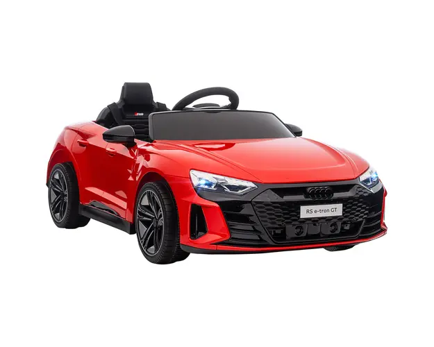 HOMCOM Masina electrica pentru copiii 37-60 luni Licenta Audi cu claxon si butoane muzicale, centuri de siguranta | Aosom Romania