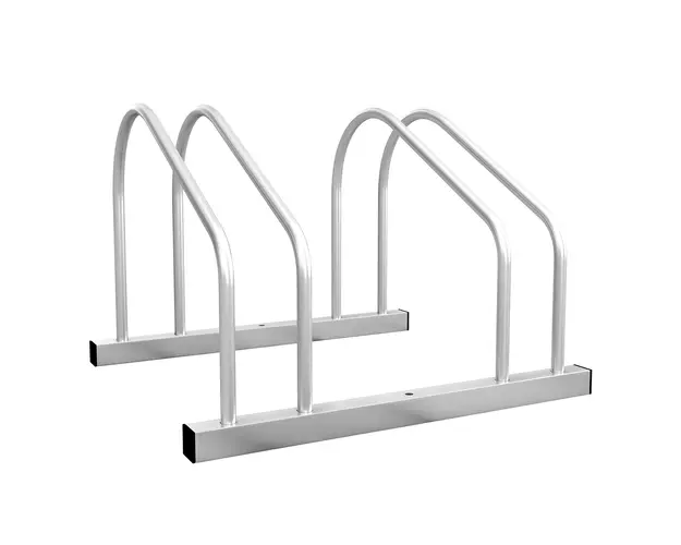 SPORTNOW Rastel pentru 2 Biciclete din Otel, Suport de Biciclete cu Pozitie Reglabila, 50x34x27,5 cm, Argintiu | Aosom Romania