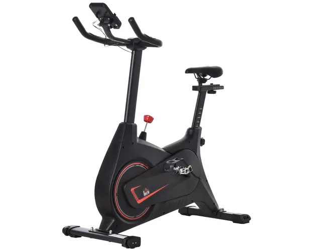 HOMCOM Bicicleta Antrenament Magnetica Profesionala, 100x50x116-126cm, Negru | Aosom Ro