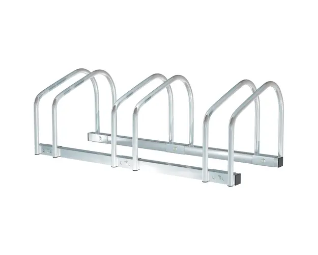 HOMCOM Suport Parcare pentru Biciclete, Design Durabil din Otel, 76x33x27cm, Argintiu | Aosom Romania