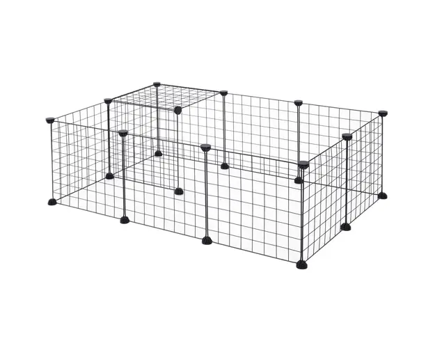 PawHut, tarc modular pentru animale, 35x35cm, negru | Aosom Romania