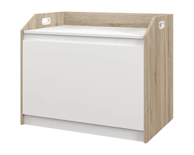 HOMCOM Cutie de Depozitare Moderna cu Lift Top si Spatiu Ascuns pentru Intrare, Living, Camera de Joaca, 62.4x40x51.5 cm, Alb | Aosom Romania